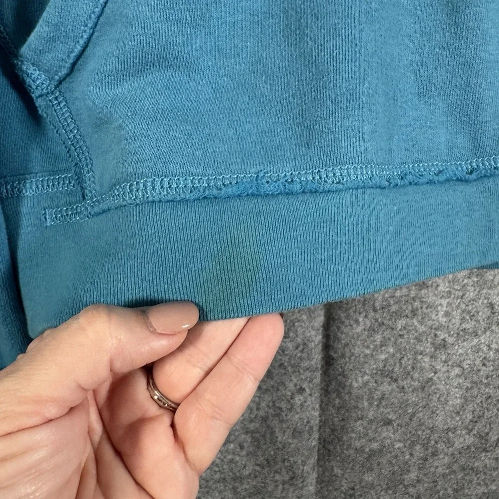 Vtg Polo Ralph Lauren Sweatshirt Hoodie Mens XL Blue Distressed punk hipster